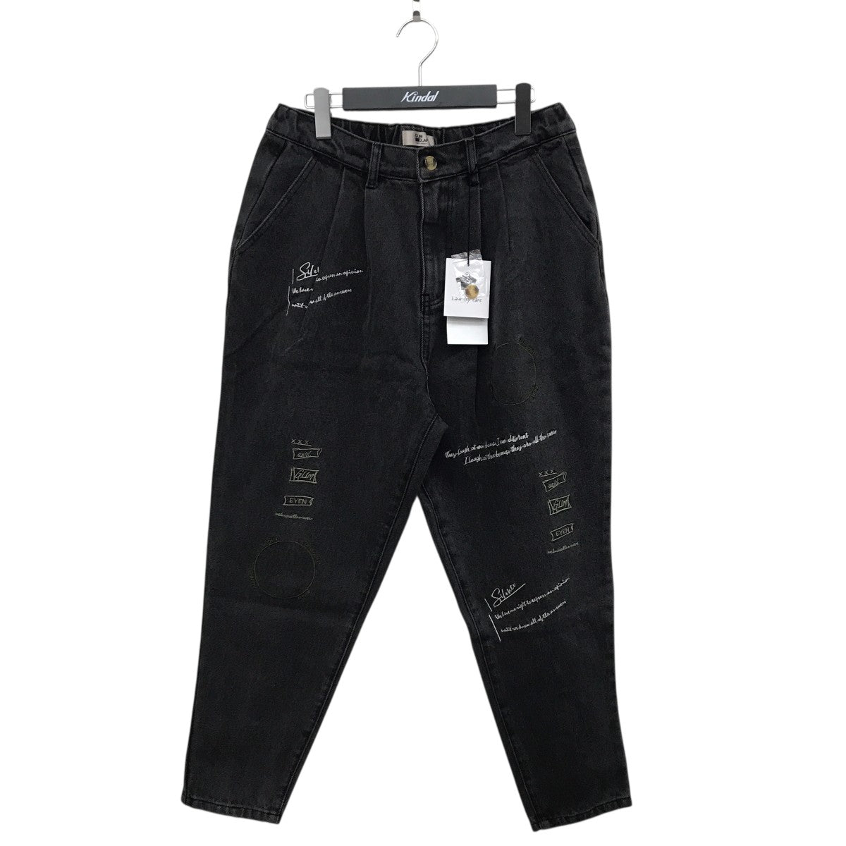 GLIM CLAP Multicolor embroidery design denim pantsデニムパンツ15-083-gla-cd 古着・中古-1枚目のアイテム画像