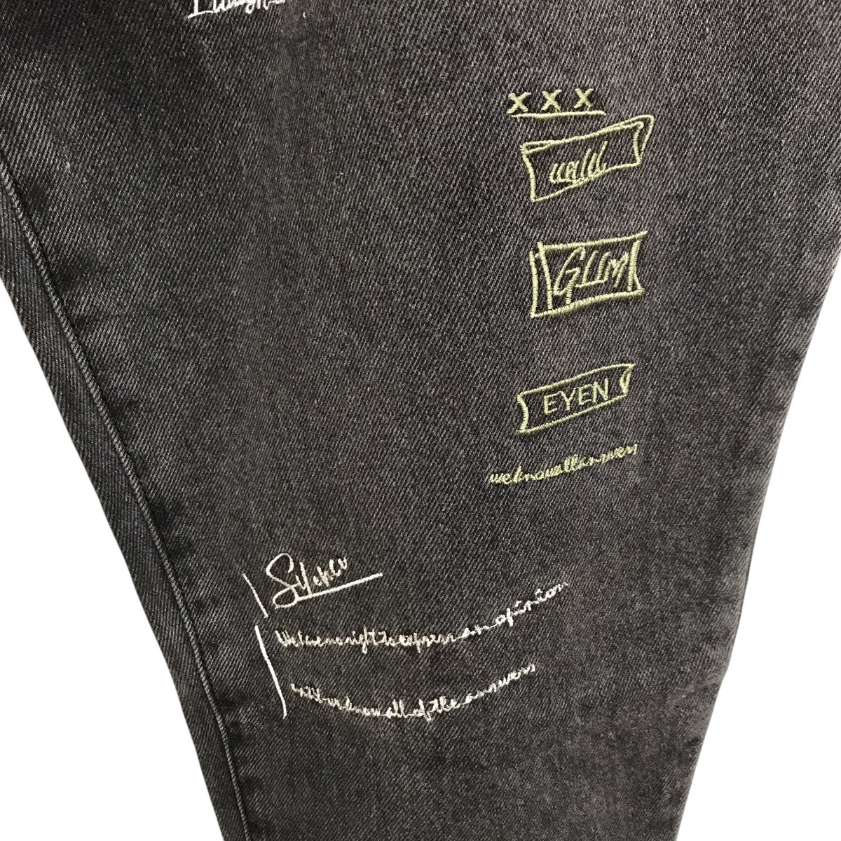GLIM CLAP Multicolor embroidery design denim pantsデニムパンツ15-083-gla-cd 古着・中古-7枚目のアイテム画像