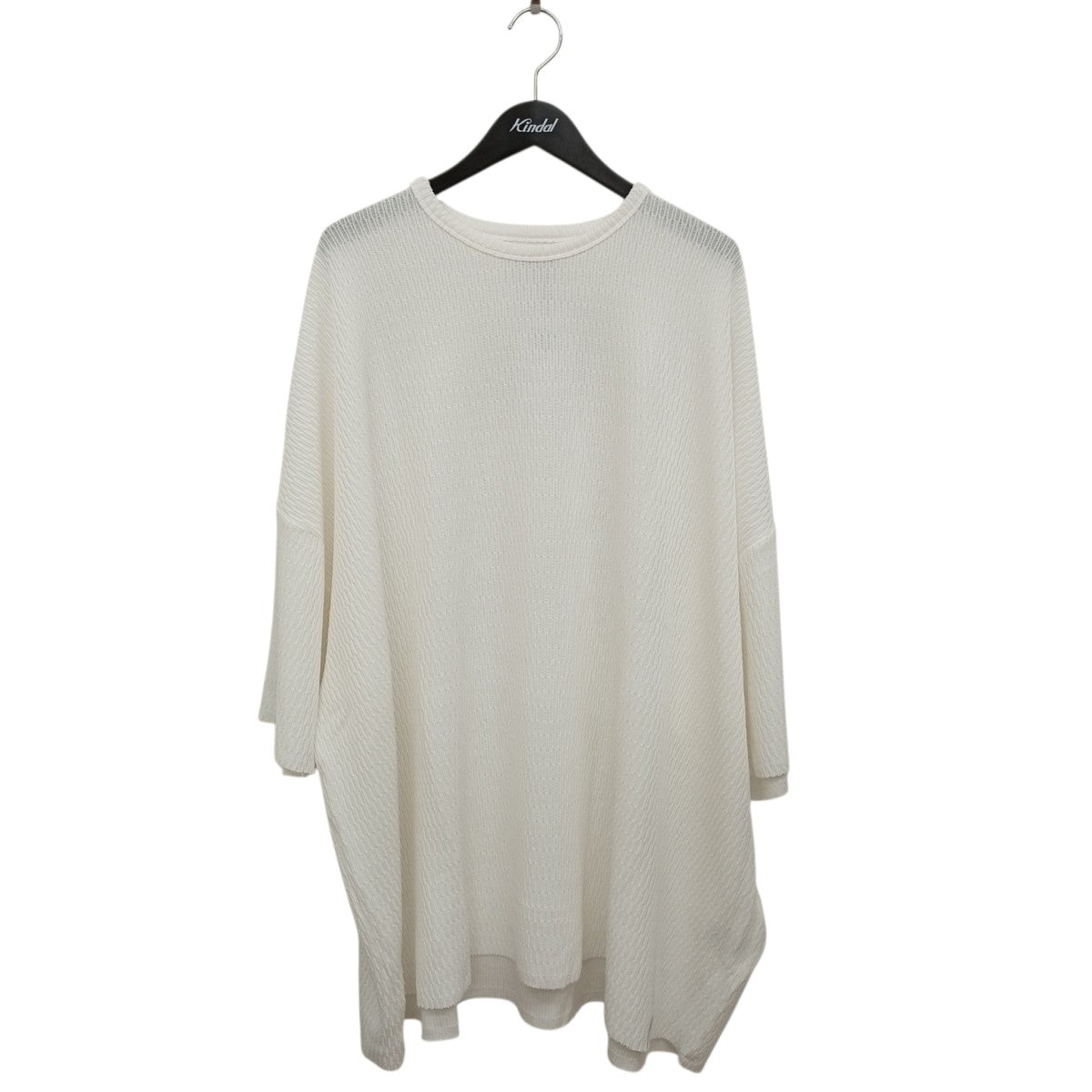 GLIM CLAP Jacquard textureTシャツ16-049-gls-ce 古着・中古-1枚目のアイテム画像