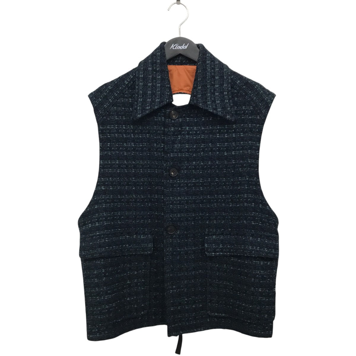 SUBLATIONS GLITTERY TWEED HELI-CREW VEST ．07ベストS071306 古着・中古-1枚目のアイテム画像