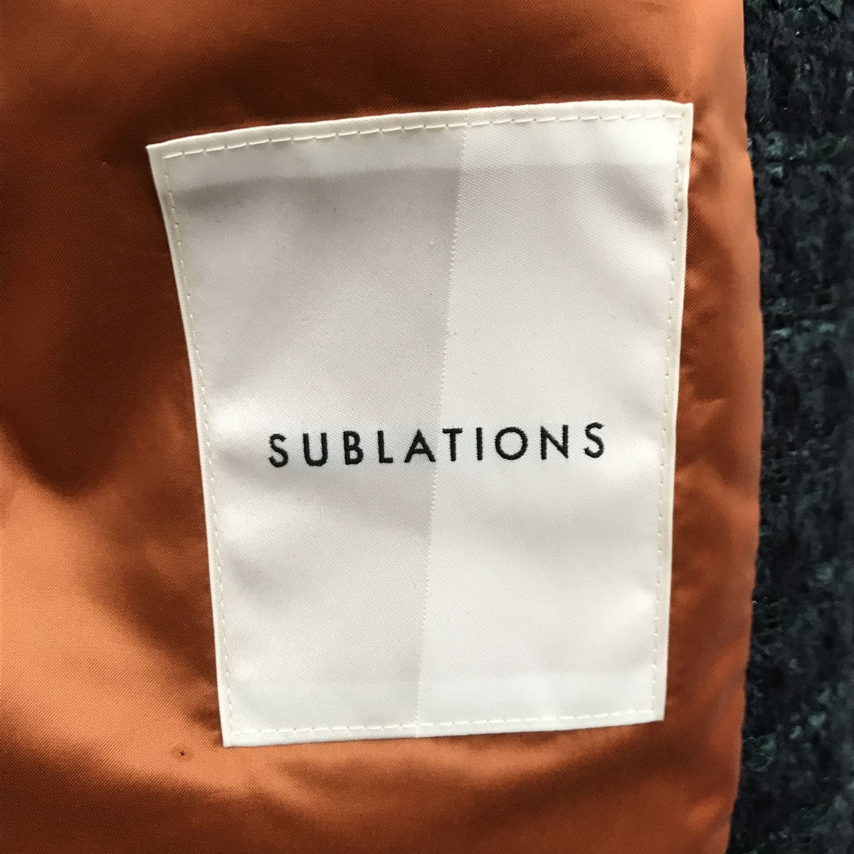 SUBLATIONS GLITTERY TWEED HELI-CREW VEST ．07ベストS071306 古着・中古-3枚目のアイテム画像