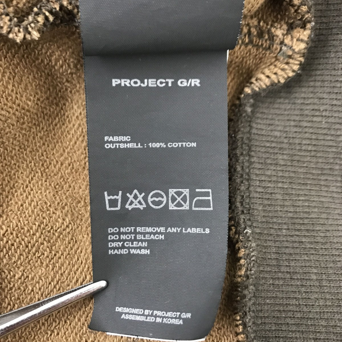 PROJECT G／R ZYGON ZIP HOODIEジップパーカーPG24FWMH03-EXCLUSIVE 古着・中古-7枚目のアイテム画像