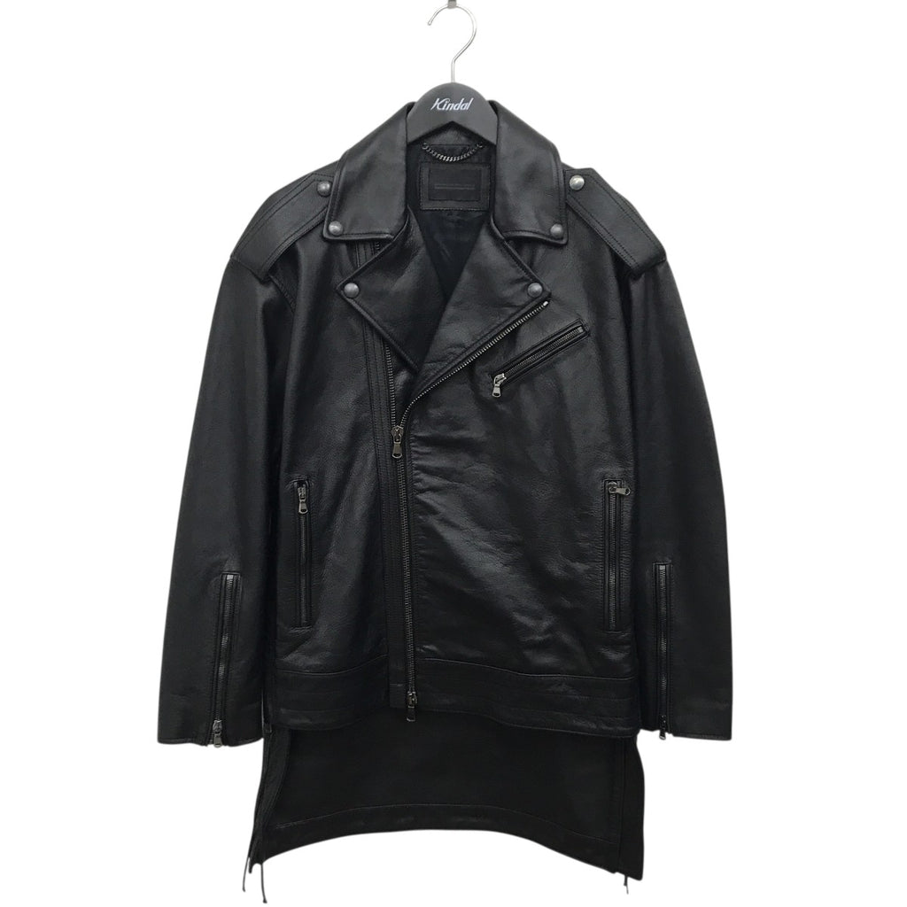 DIESEL BLACK GOLD(ディーゼルブラックゴールド) 燕尾 レザーダブル 