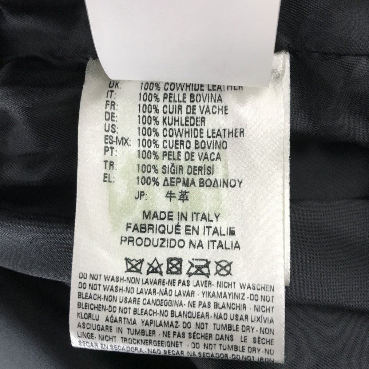 DIESEL BLACK GOLD 燕尾 レザーダブルライダースジャケット 古着・中古-4枚目のアイテム画像