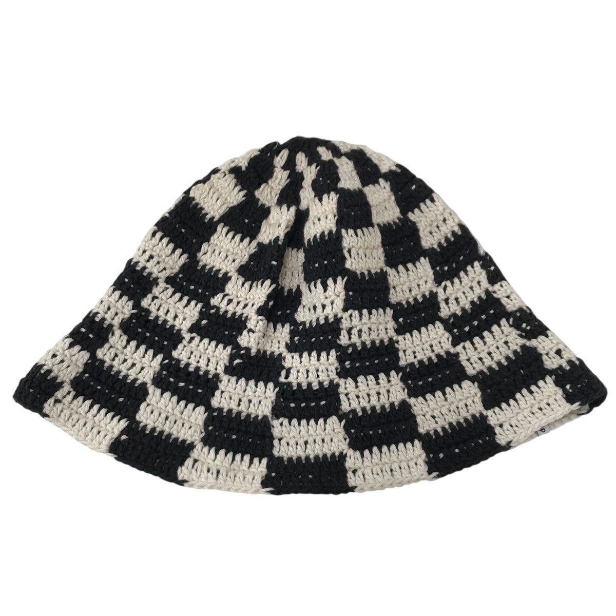 HAND KNIT BUCKET HAT チェッカーハット