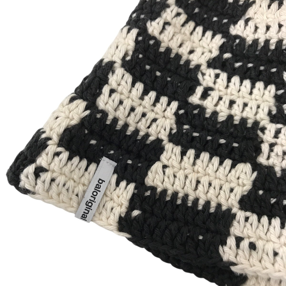 HAND KNIT BUCKET HAT チェッカーハット