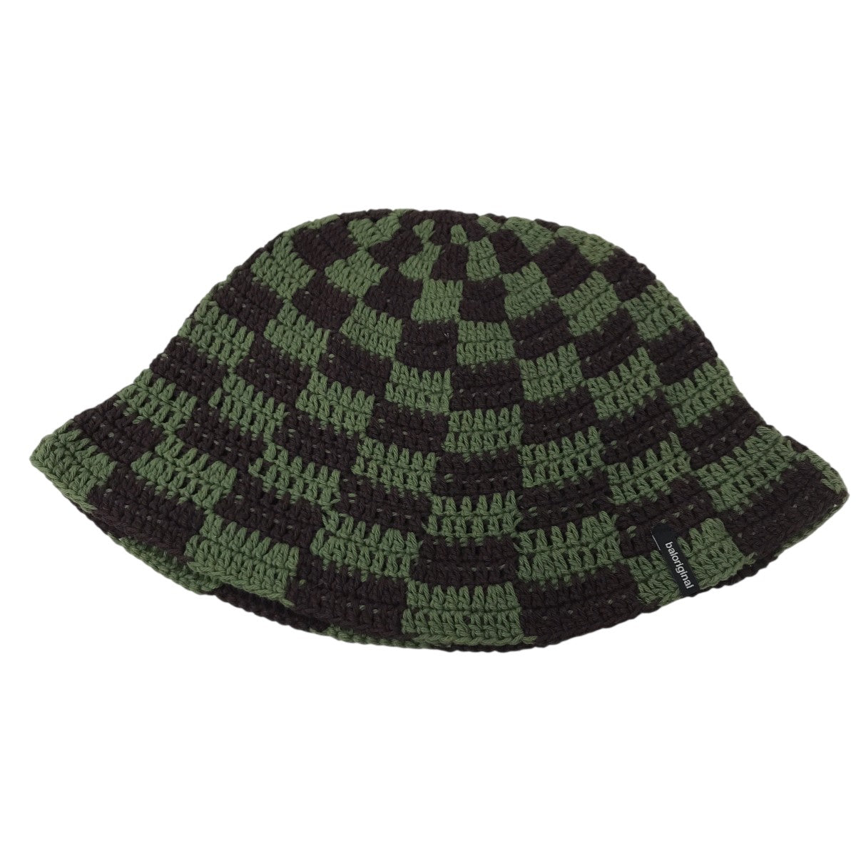 HAND KNIT BUCKET HAT チェッカーハット