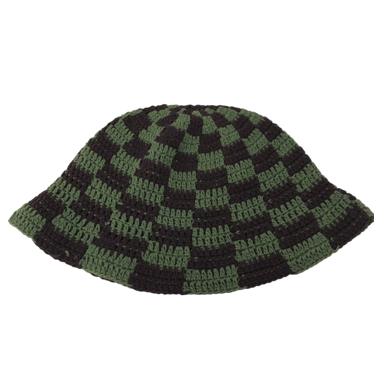 HAND KNIT BUCKET HAT チェッカーハット