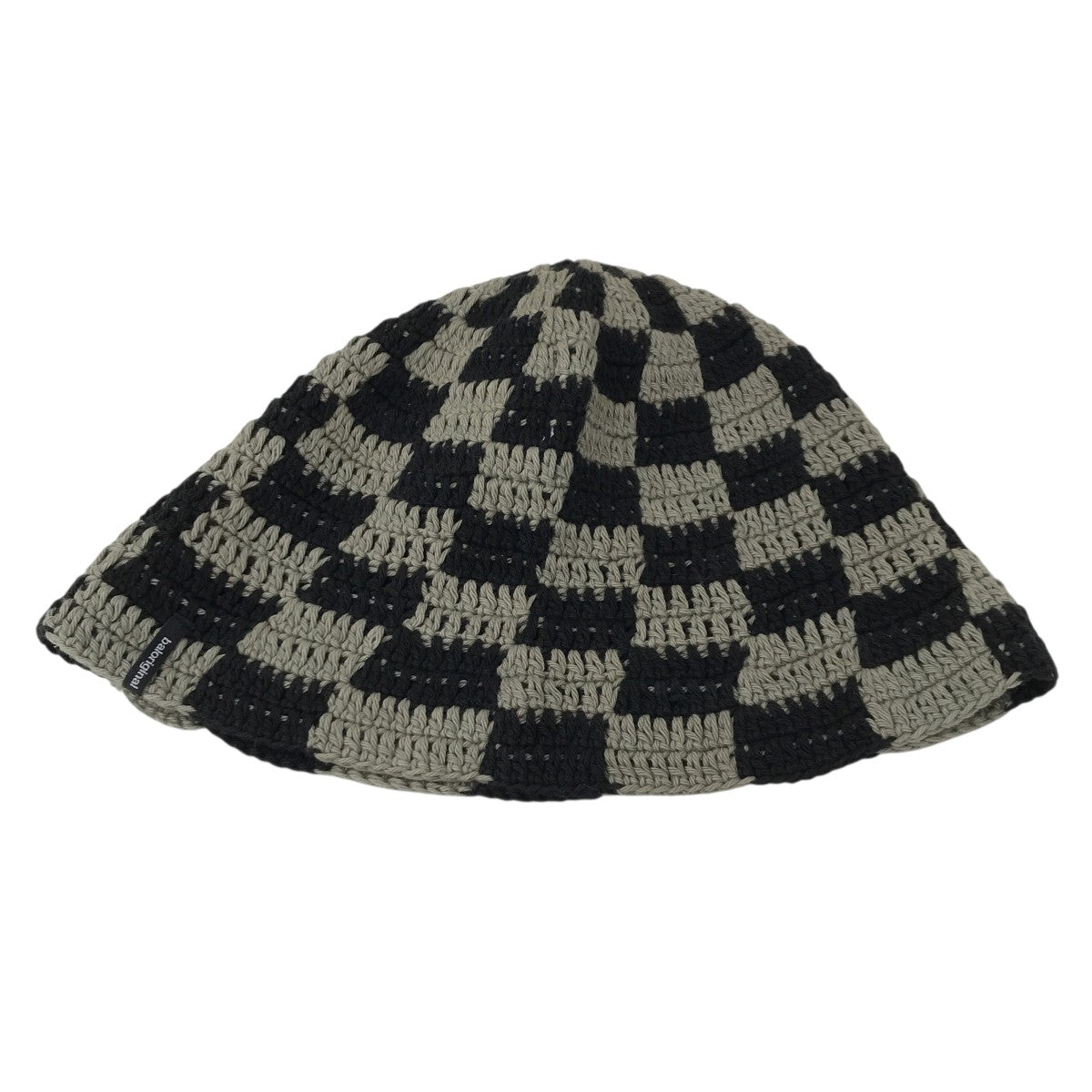 HAND KNIT BUCKET HAT チェッカーハット