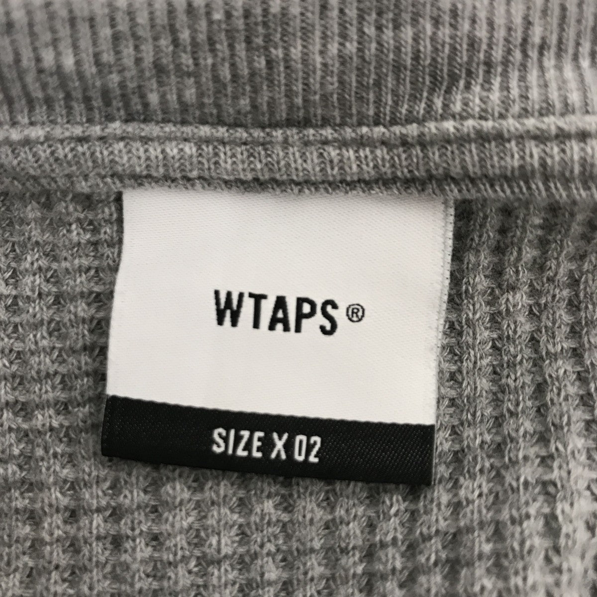 WWAFFLE 01   LS COTTON． SIGNロングスリーブカットソー232ATDT-CSM17