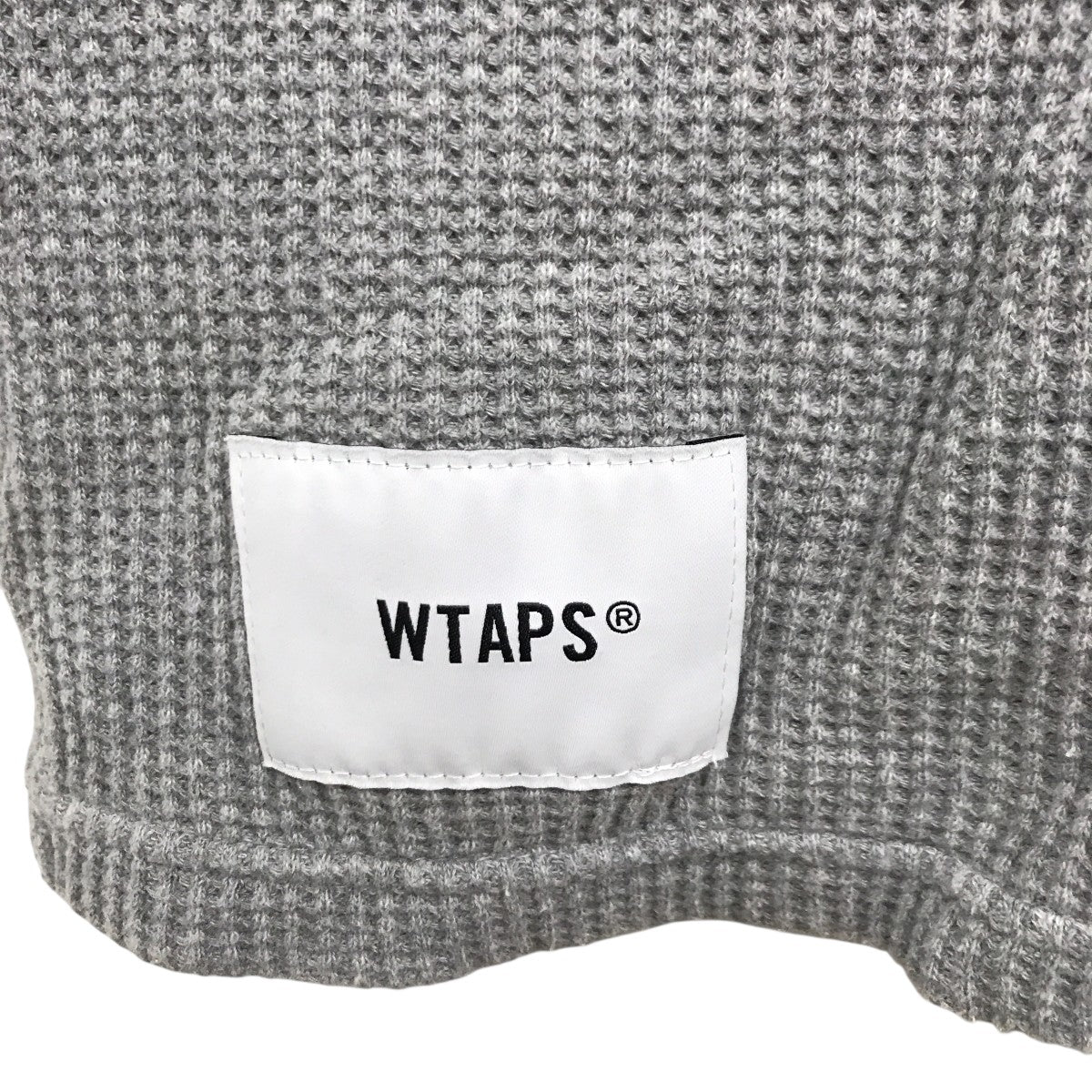 WWAFFLE 01   LS COTTON． SIGNロングスリーブカットソー232ATDT-CSM17