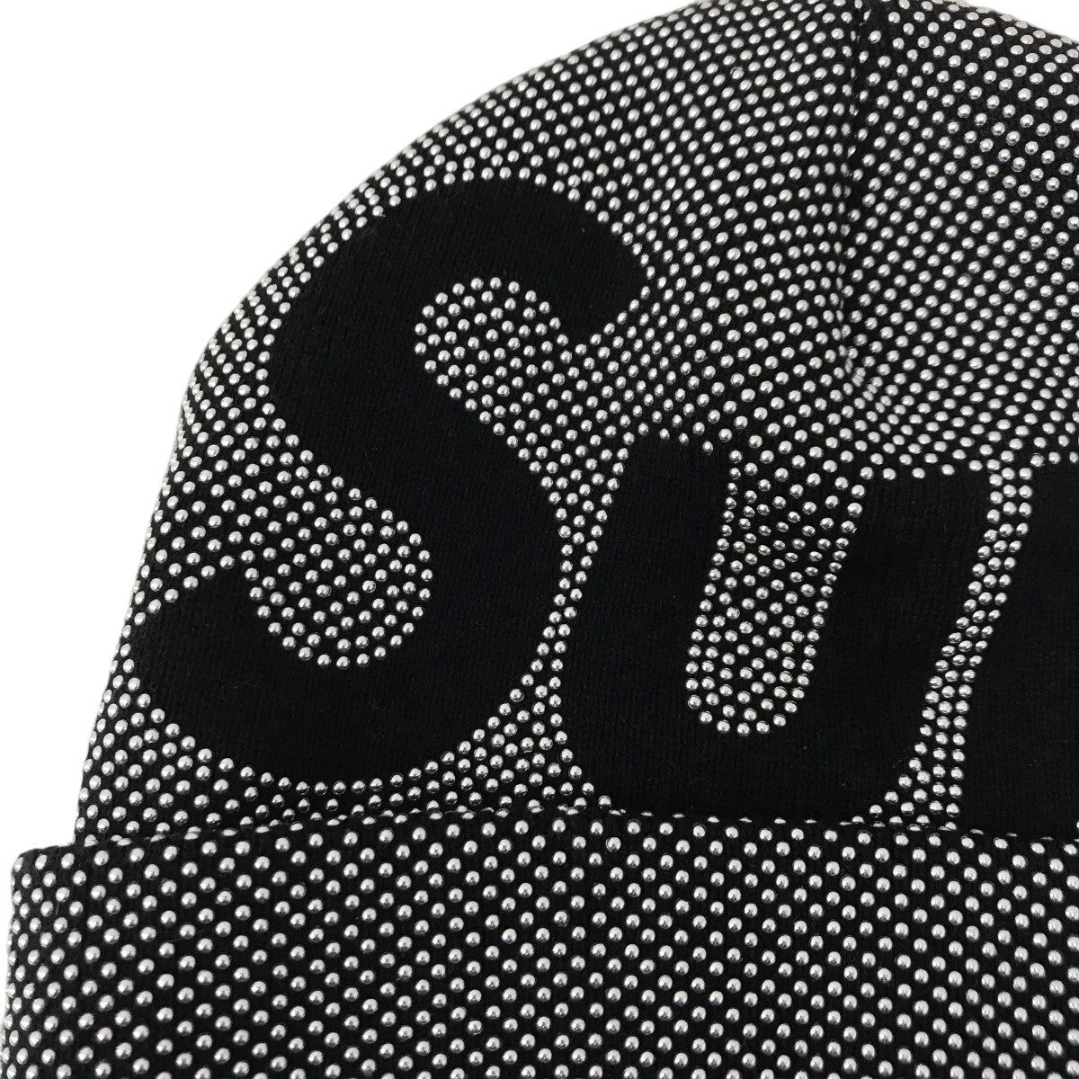 Studded Knockout Big Logo Beanieニット帽