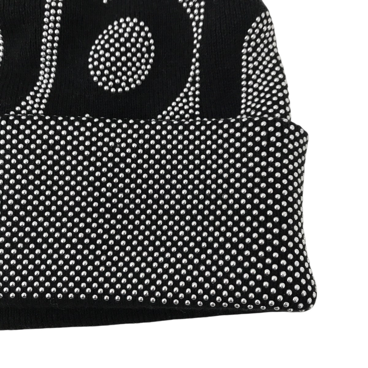 Studded Knockout Big Logo Beanieニット帽