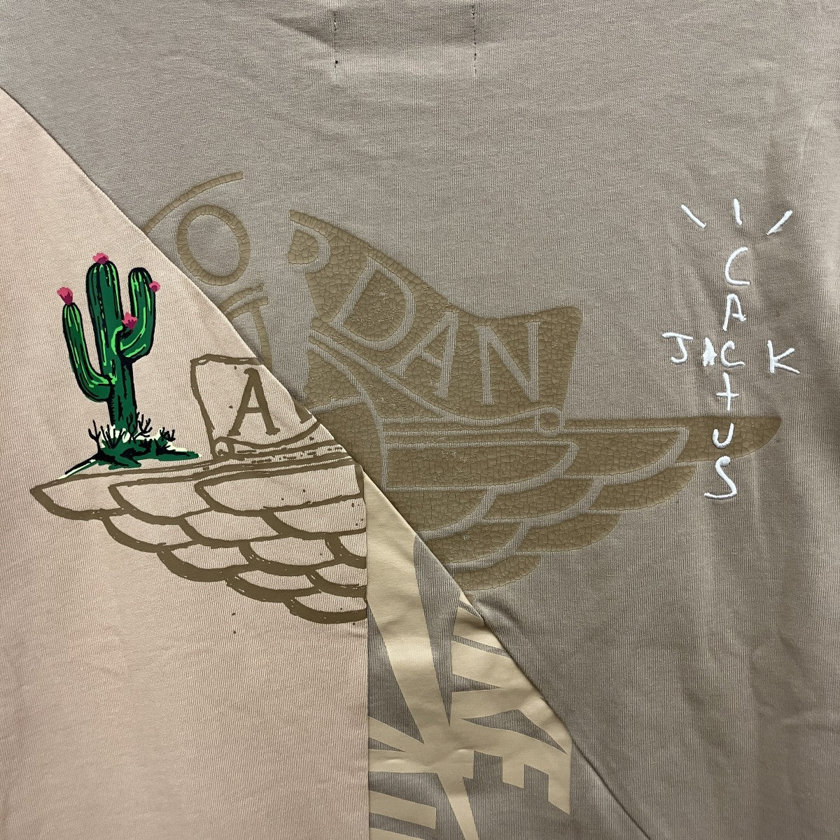 Air Jordan x Travis Cactus Jack T-Shirt Khaki Desert半袖カットソーCW3168-247