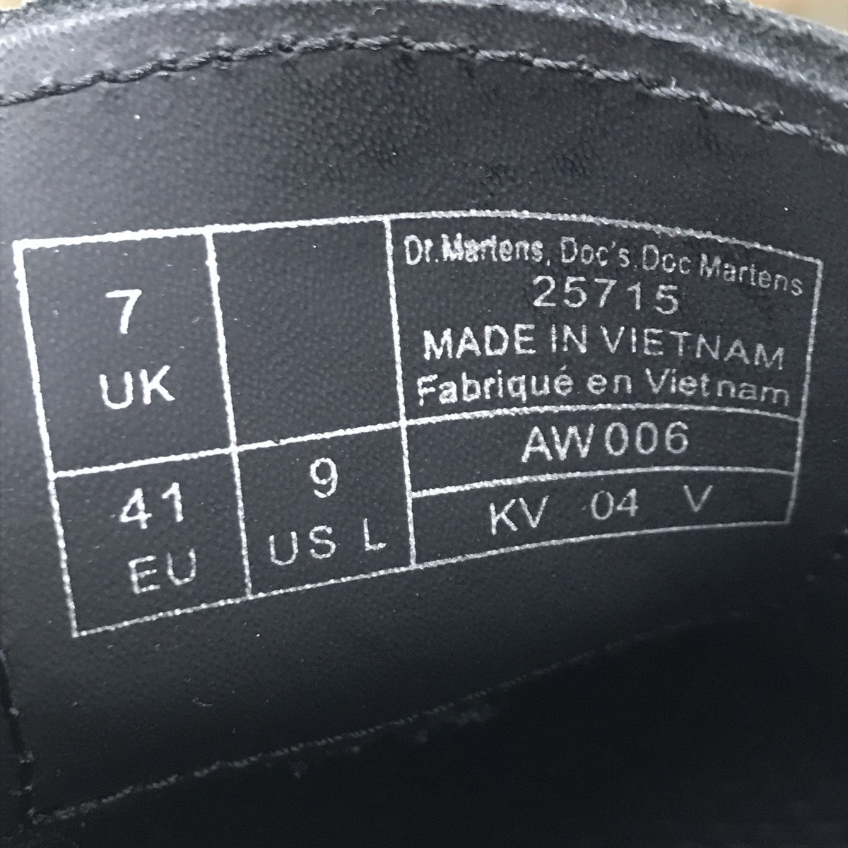 Dr．Martens(ドクターマーチン) シューズ25715 25715 ブラック サイズ