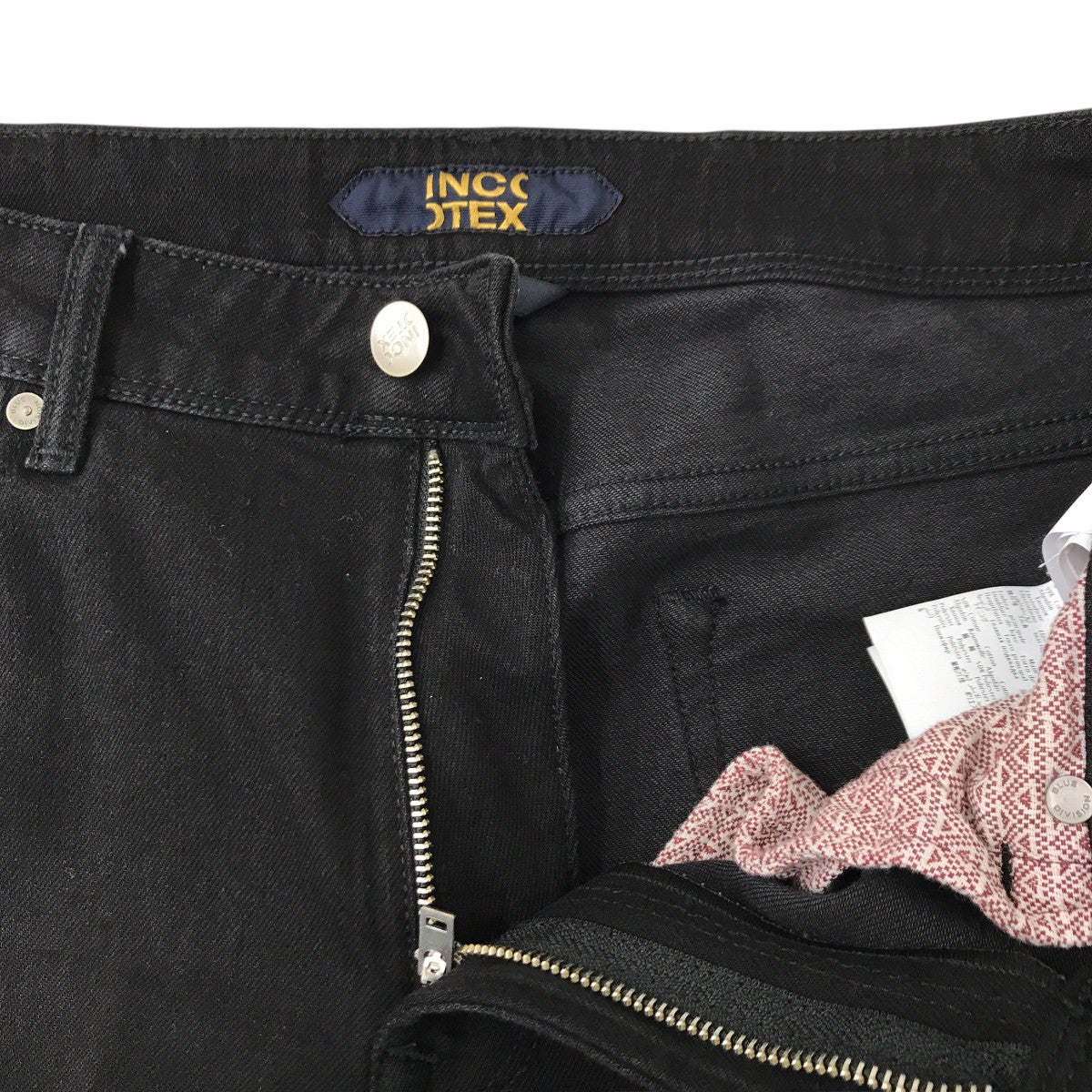 ストレッチ スリムテーパード ブラックジーンズデニムパンツX0630080W