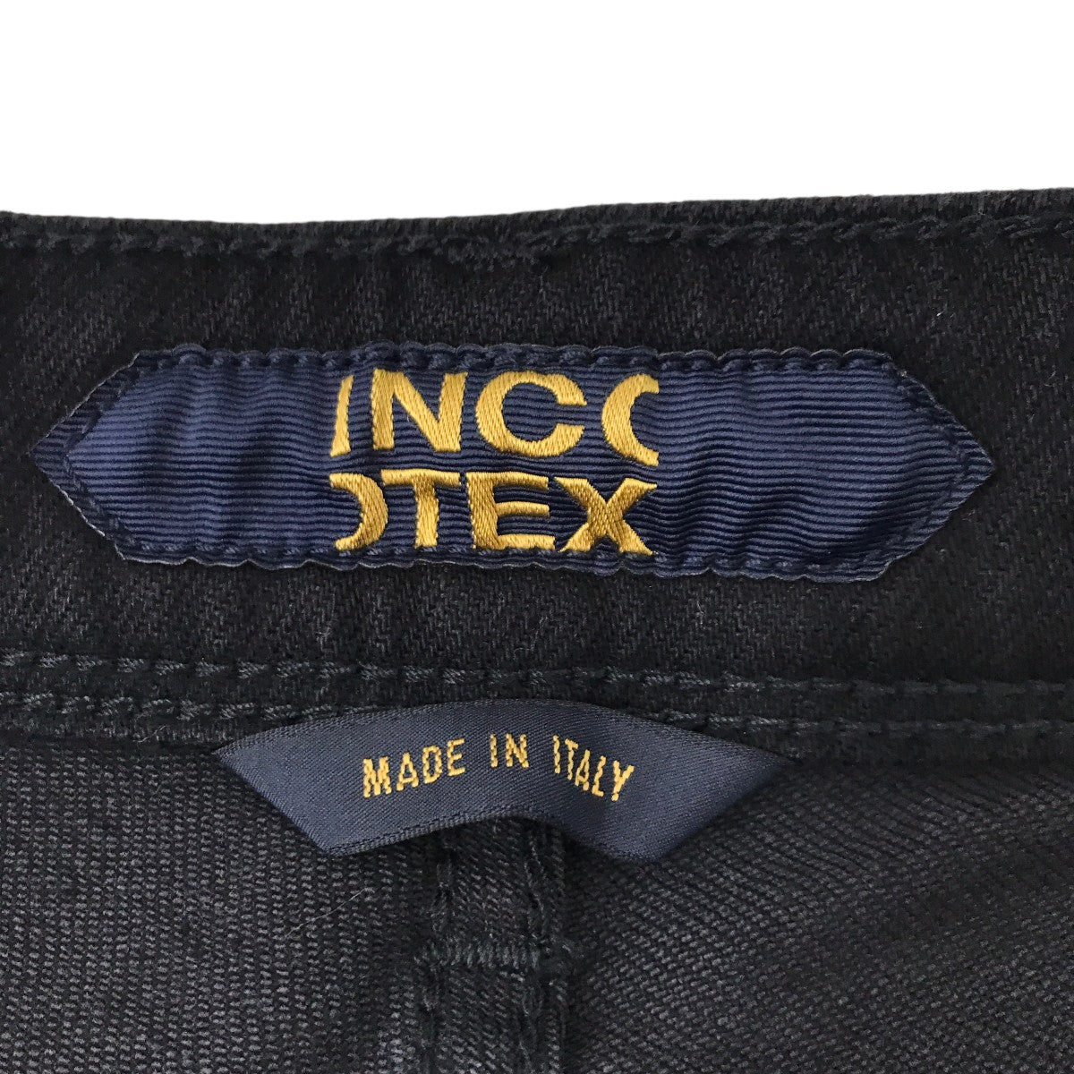 ストレッチ スリムテーパード ブラックジーンズデニムパンツX0630080W