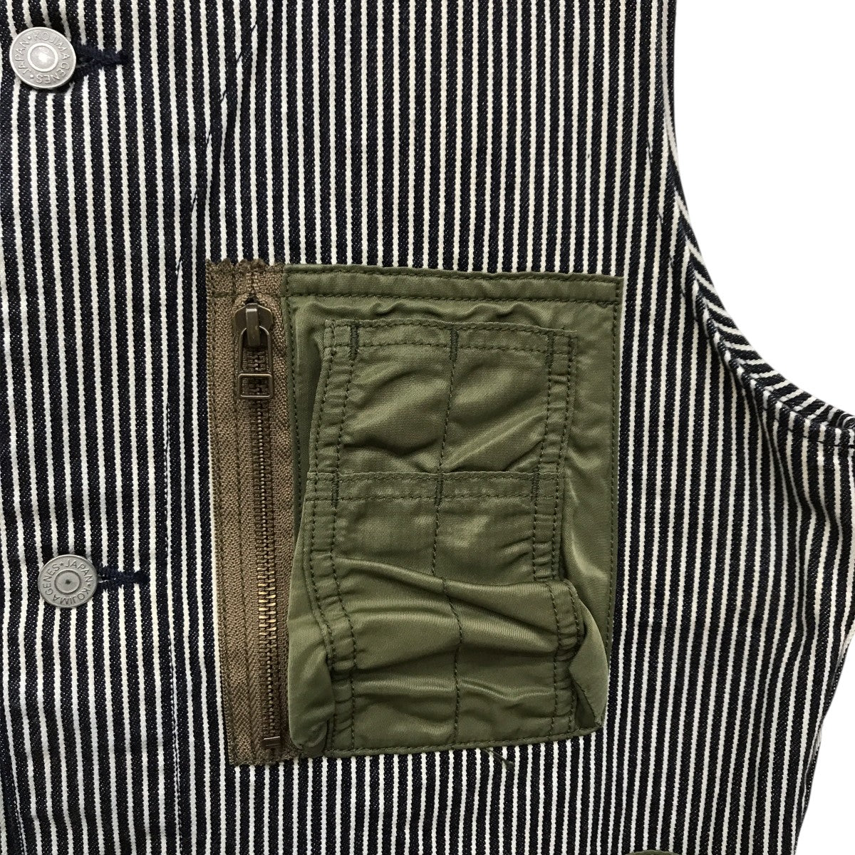 ヒッコリー ミリタリーポケットベスト