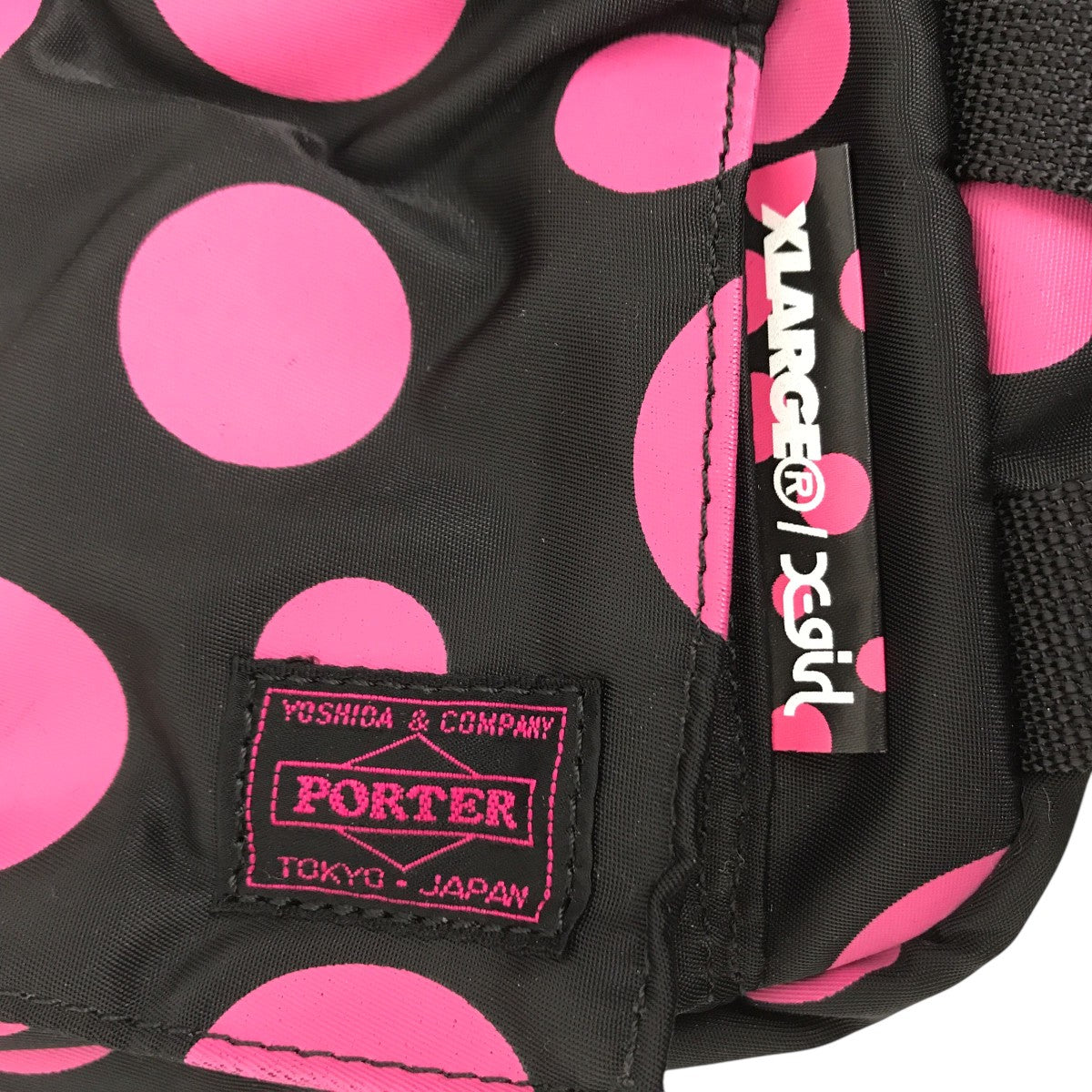 PORTER×X-LARGE×X-girl ドット柄ボディバッグ 古着・中古-5枚目のアイテム画像