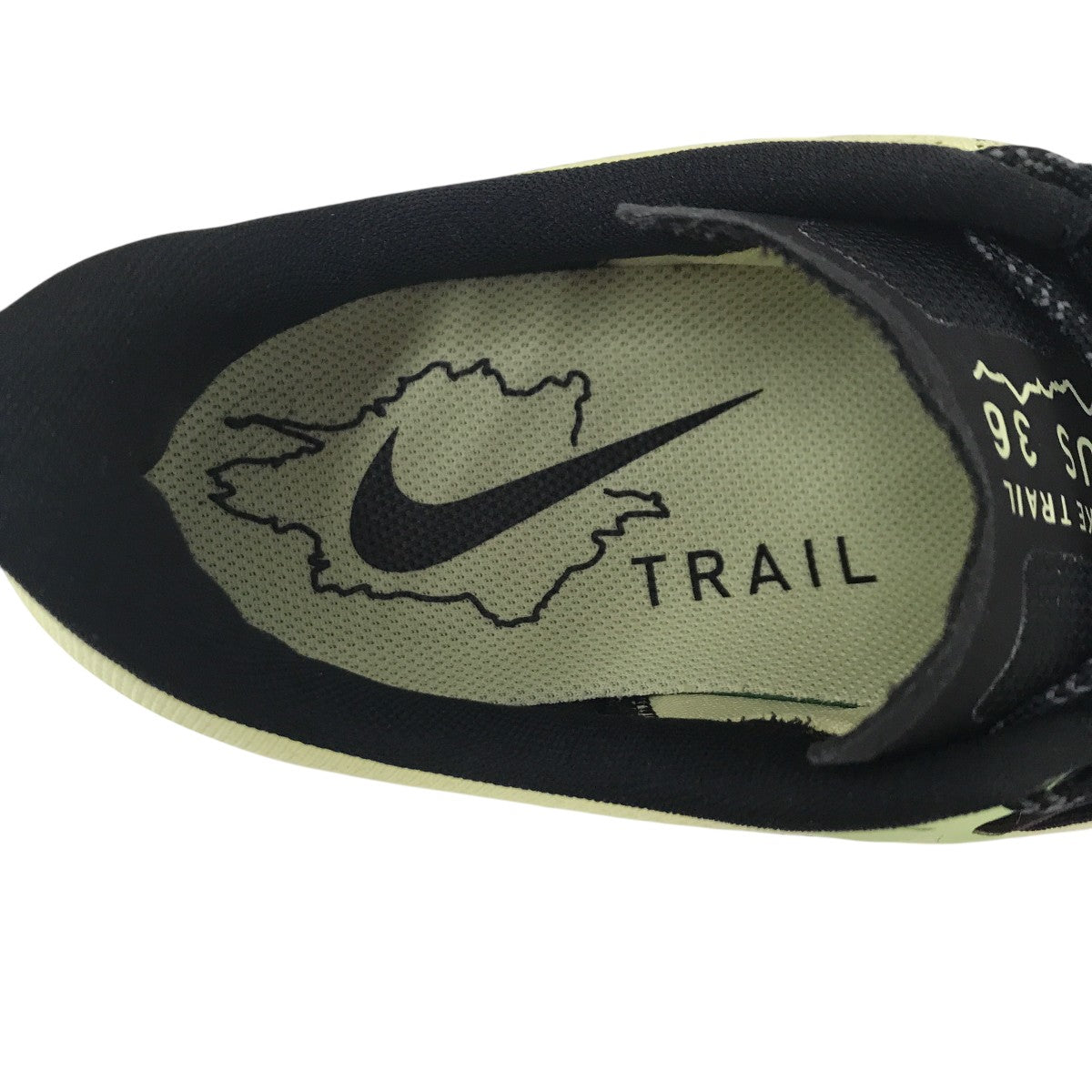 NIKE Air Zoom Pegasus 36 Trail Luminous GreenスニーカーAR5677-300 古着・中古-5枚目のアイテム画像