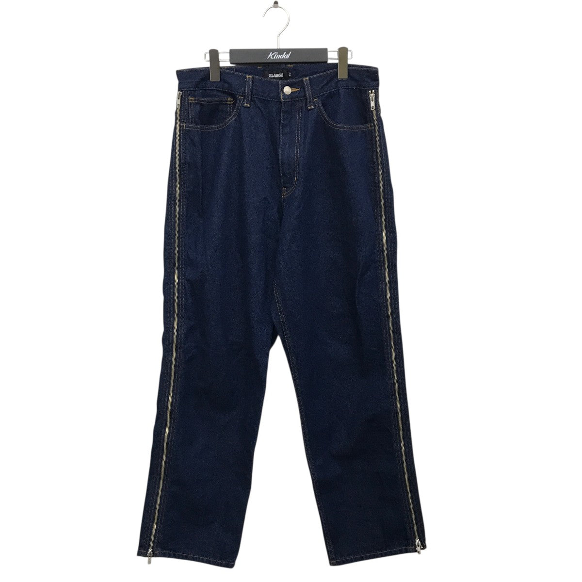 らん X-LARGE(エクストララージ) SIDE ZIP DENIM PANTSデニムパンツ