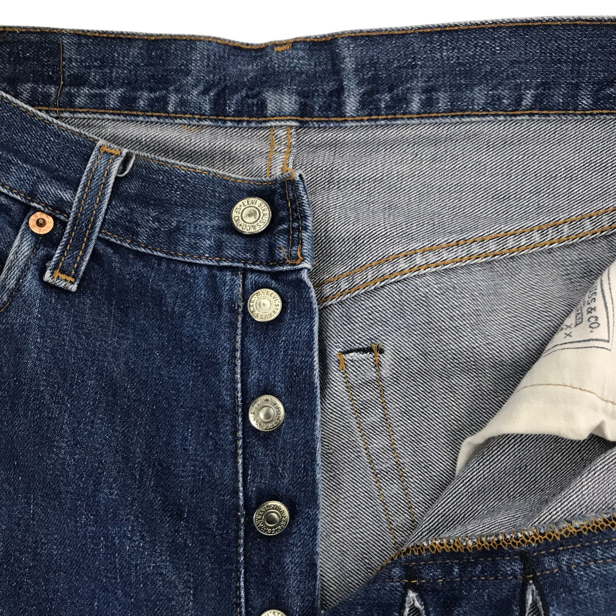 LEVI’S 501XX BIGE 裏555 110周年 バレンシア製デニムパンツ 古着・中古-3枚目のアイテム画像