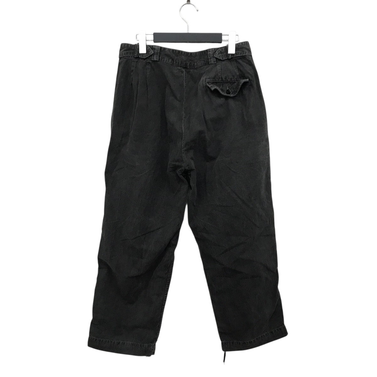 OUTIL(ウティ) PANTALON LIMOGES 染め加工タックパンツ グレー サイズ
