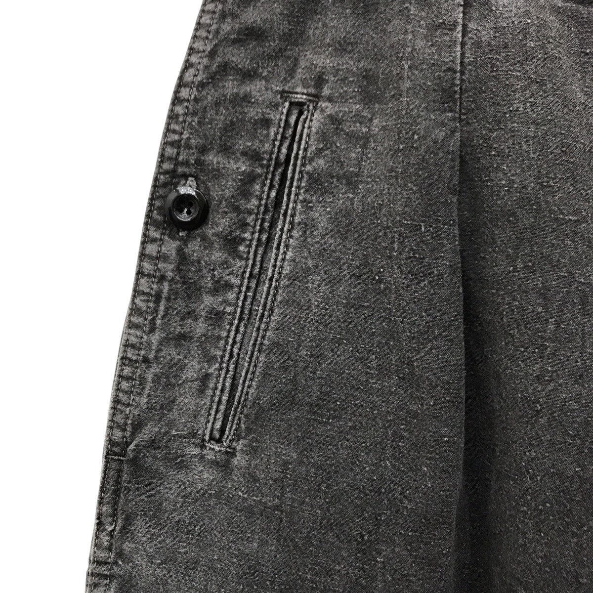 OUTIL(ウティ) PANTALON LIMOGES 染め加工タックパンツ グレー サイズ