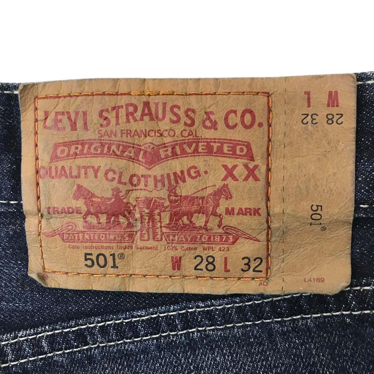 LEVI’S 501 ヴィンテージ加工デニムパンツ08501-01 古着・中古-6枚目のアイテム画像