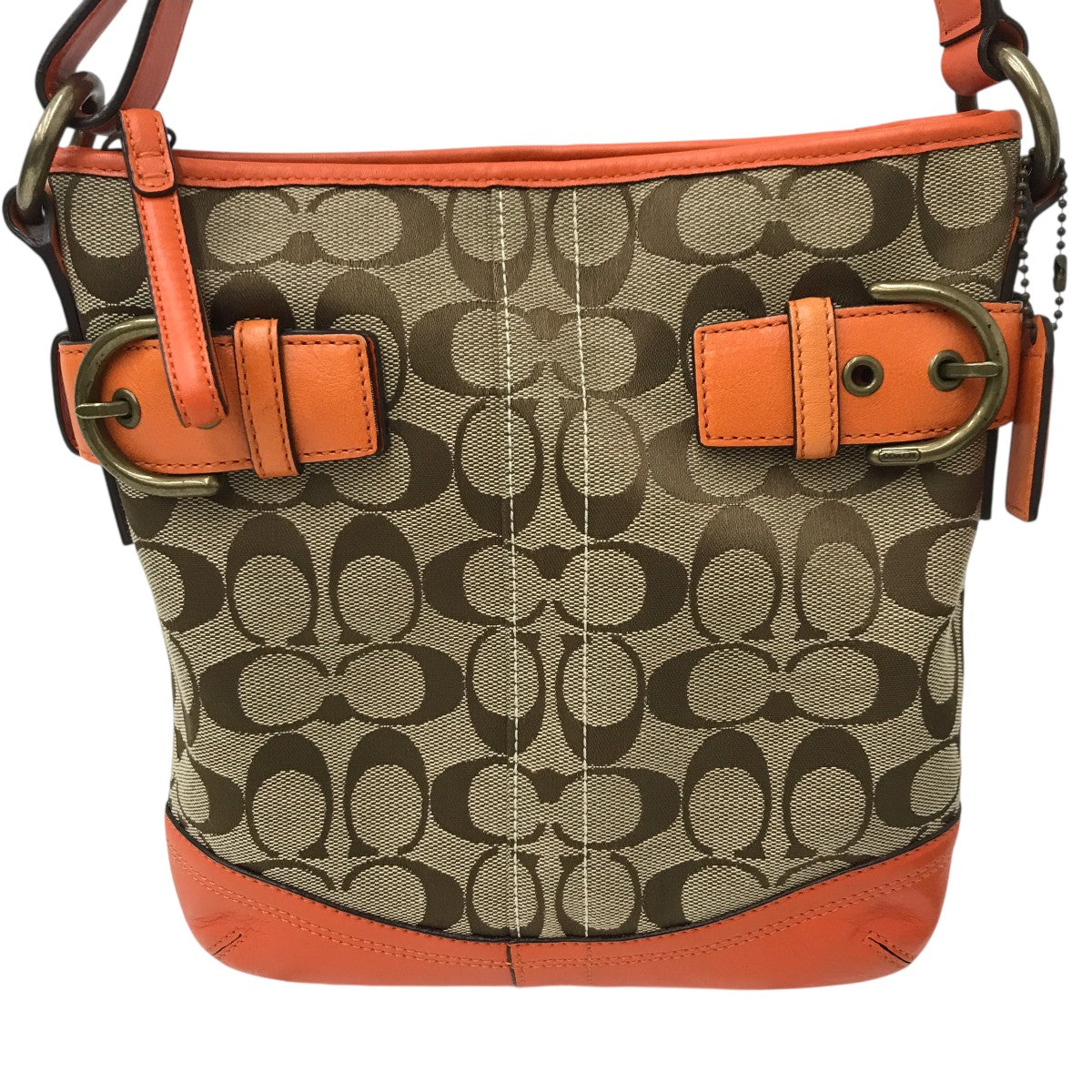 COACH(コーチ) ショルダーバッグ3577 3577 ベージュ×オレンジ｜【公式