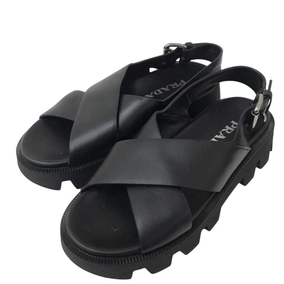 PRADA クロスストラップサンダル 古着・中古-1枚目のアイテム画像