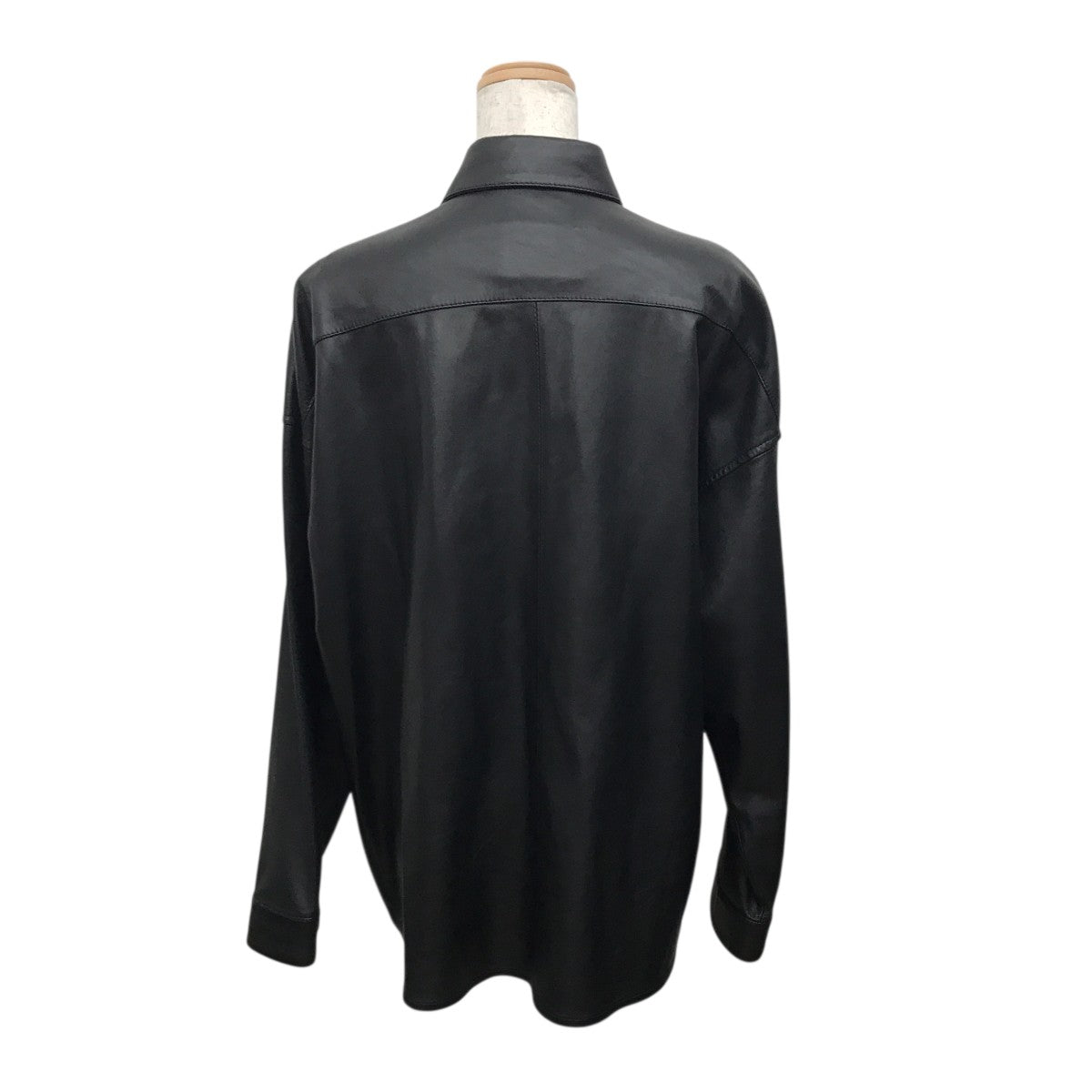 ラムレザーレギュラーカラーシャツレザーシャツCUMY0011A0