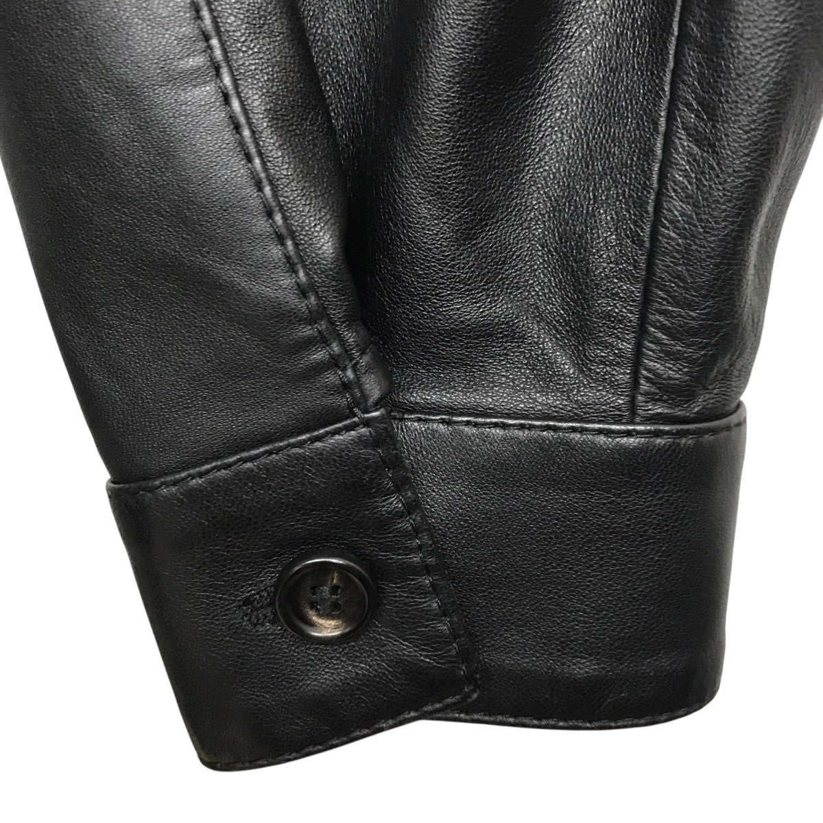 ラムレザーレギュラーカラーシャツレザーシャツCUMY0011A0