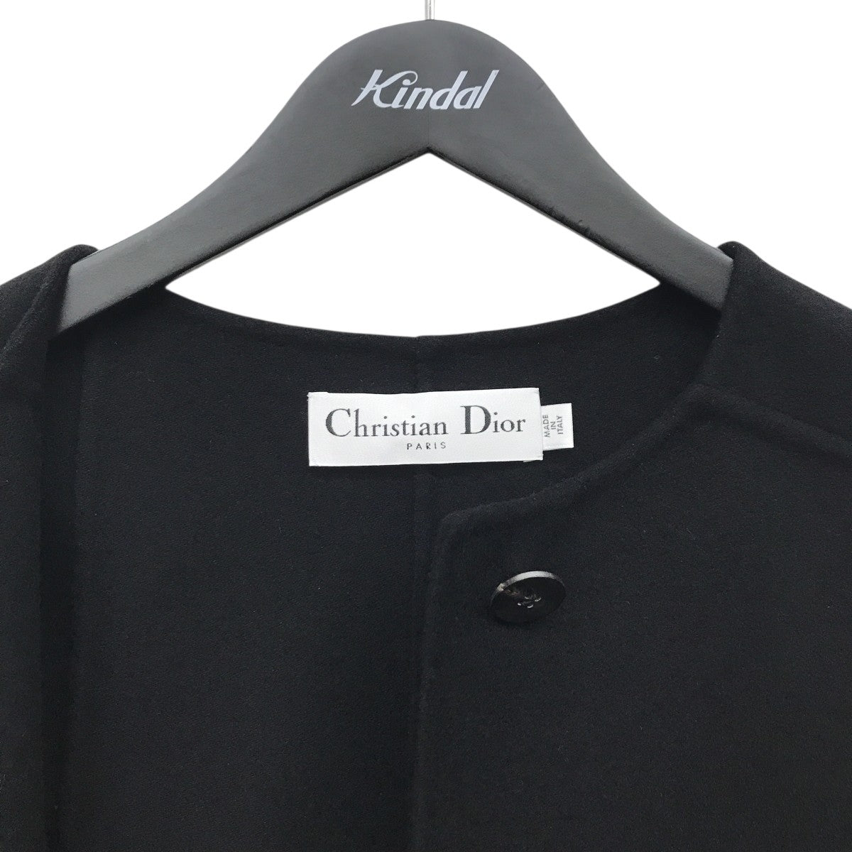 Christian Dior(クリスチャンディオール) カシミヤノーカラーコート