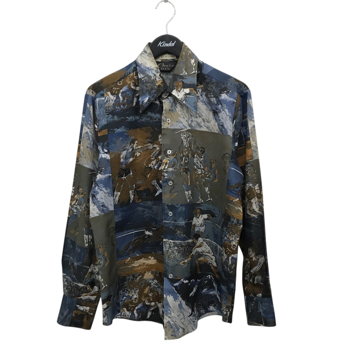Chemise Et Cie×PLAY BOY ヴィンテージ総柄シャツ 古着・中古-1枚目のアイテム画像