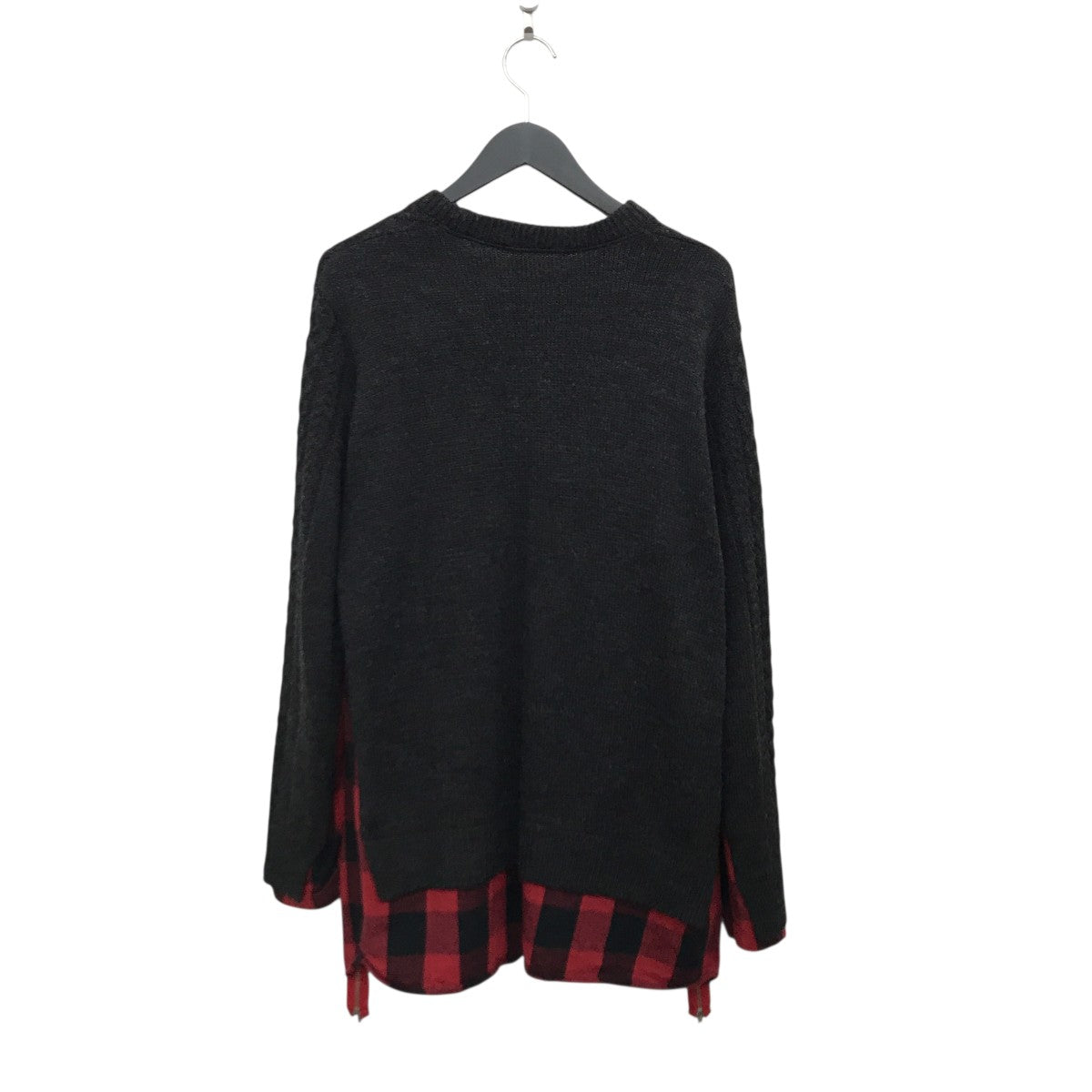 チェックシャツ切替ニットDC-AW17-KN-05