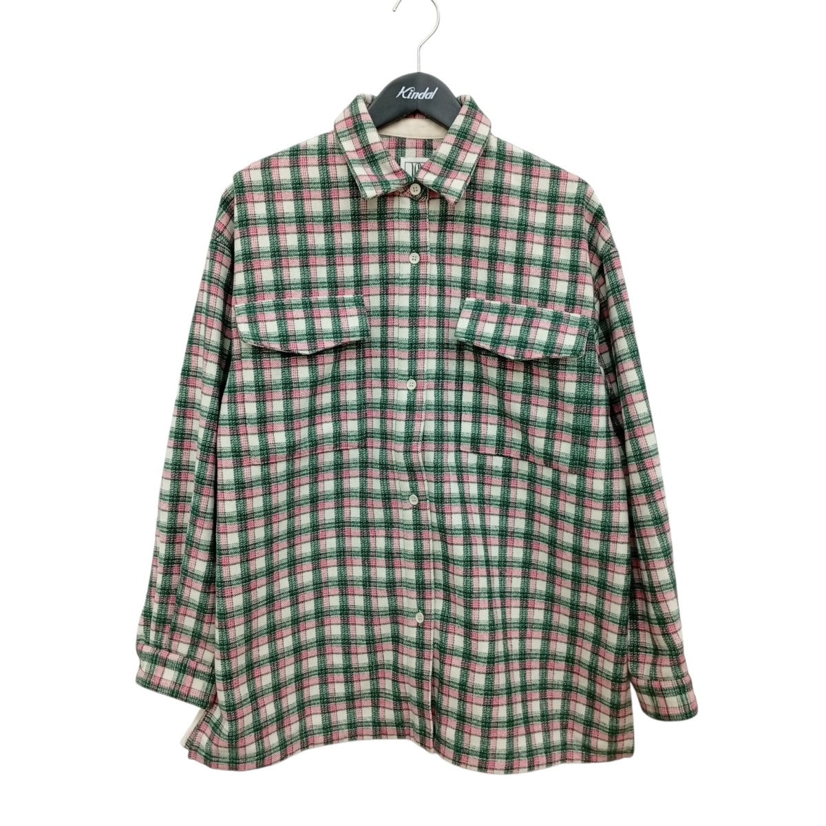 AMERI UND CHECK WOOL OVER SHIRTチェックシャツジャケット0224204710530 古着・中古-1枚目のアイテム画像