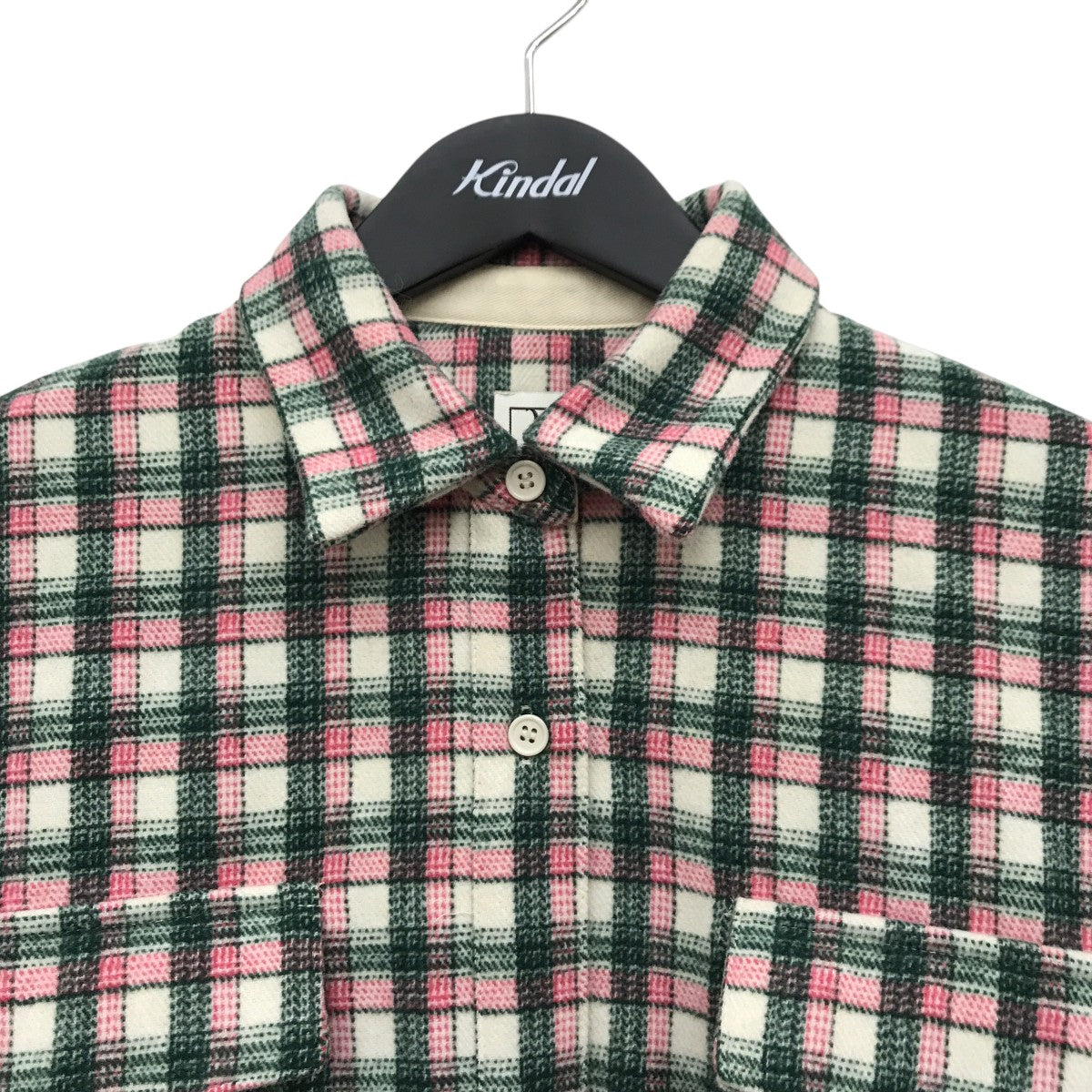 AMERI(アメリ) UND CHECK WOOL OVER SHIRTチェックシャツジャケット