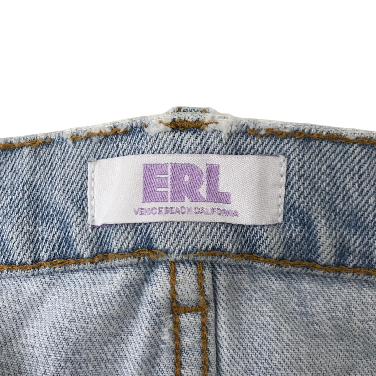 ERL 23SSダメージデニムパンツ 古着・中古-4枚目のアイテム画像