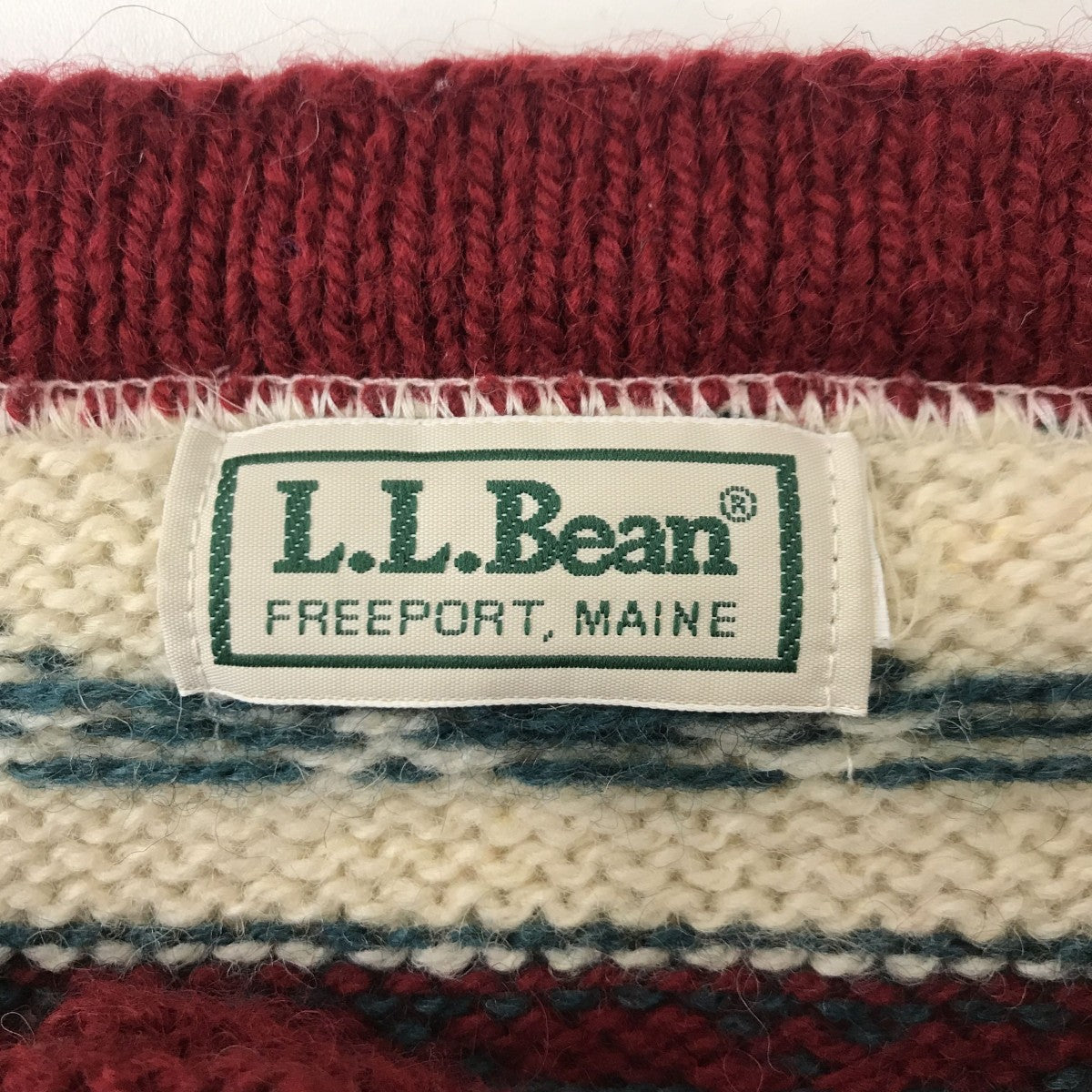 L．L．Bean ノルディック柄ニット 古着・中古-3枚目のアイテム画像