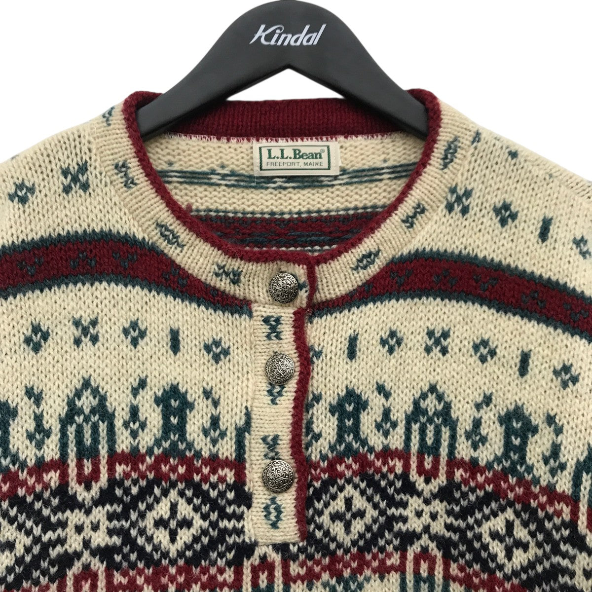 L．L．Bean ノルディック柄ニット 古着・中古-5枚目のアイテム画像