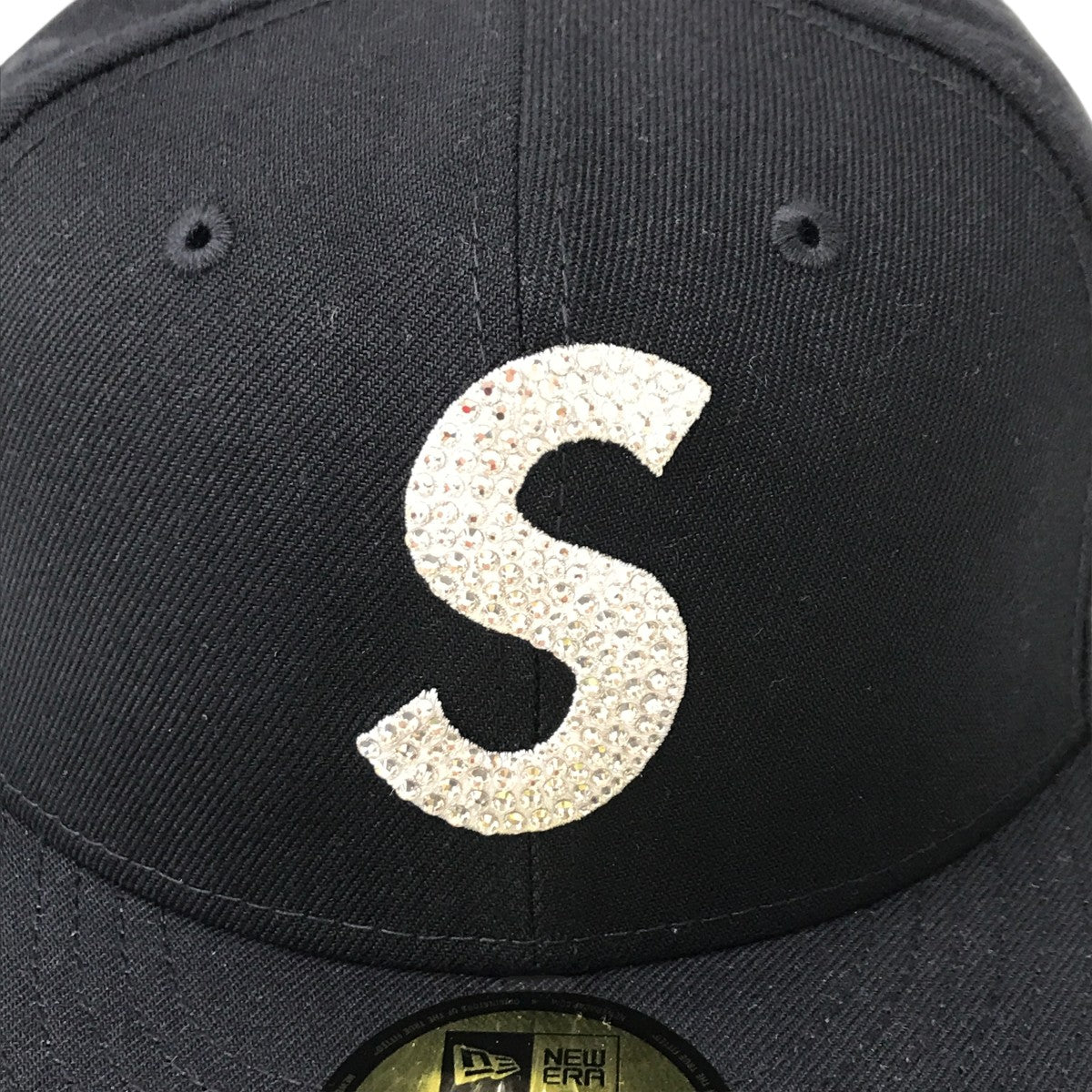 Supreme×SWAROVSKI×New Era キャップ ネイビー サイズ 7 5/8｜【公式