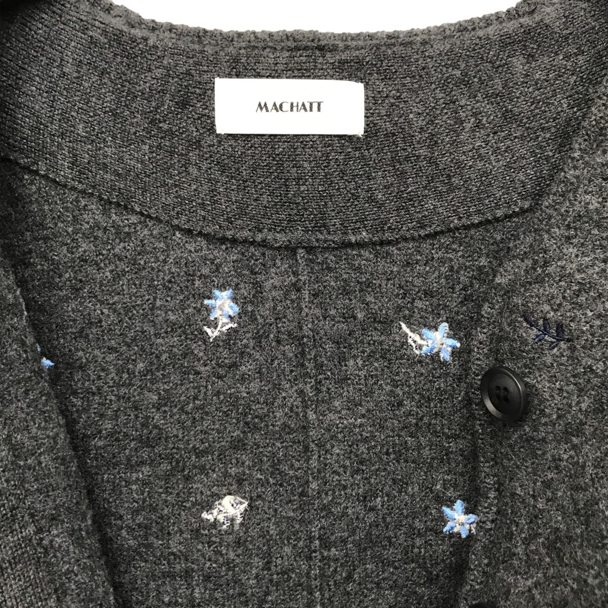 machattエンブロイダリーウールジャケット machatt(マチャット) エンブロイダリージャケット グレー｜【公式