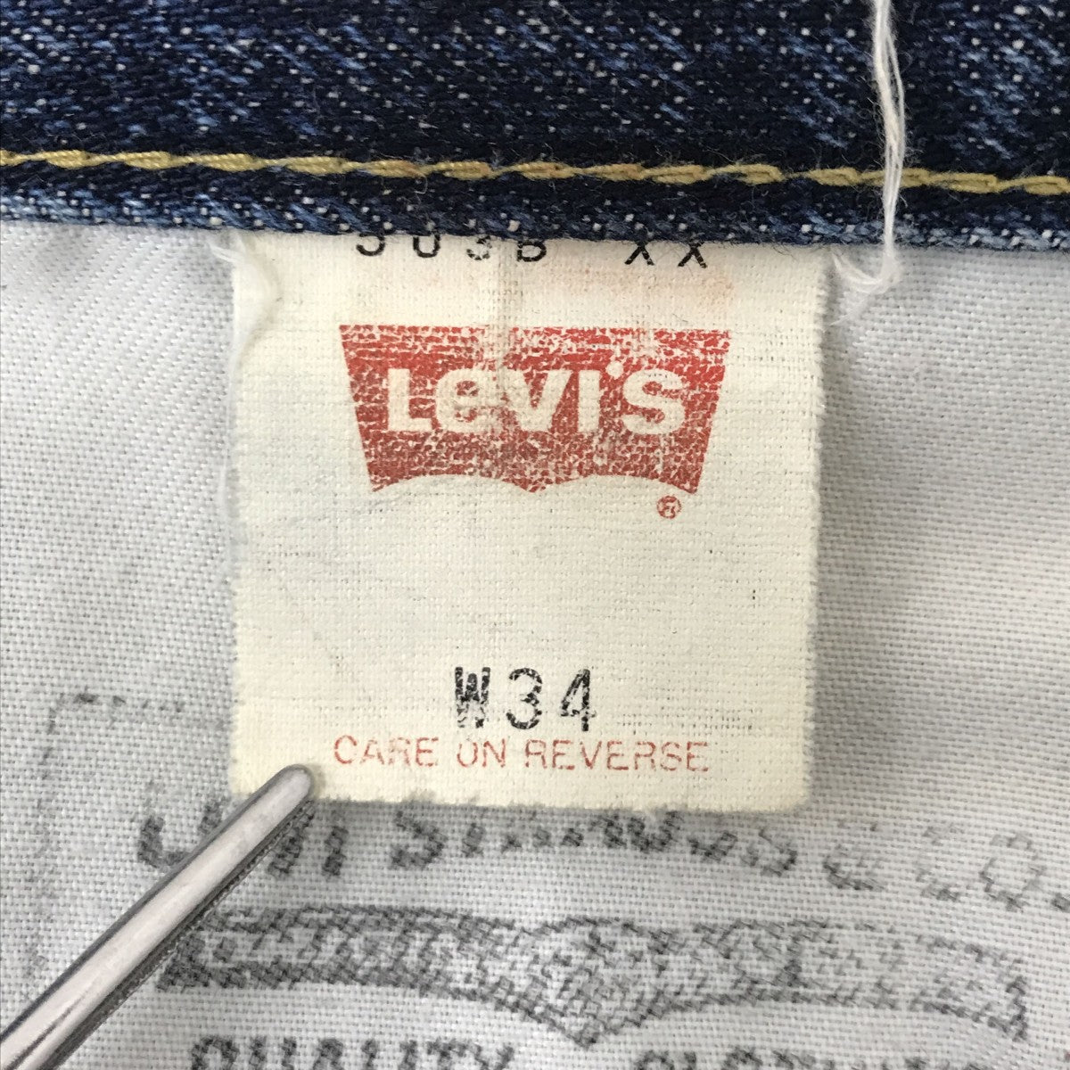良品✨Levi's デニム 503Bxx 赤耳 ビックE W34 L36 日本製 Levi's VINTAGE CLOTHING リーバイス 503BXX ビンテージ W28インチ