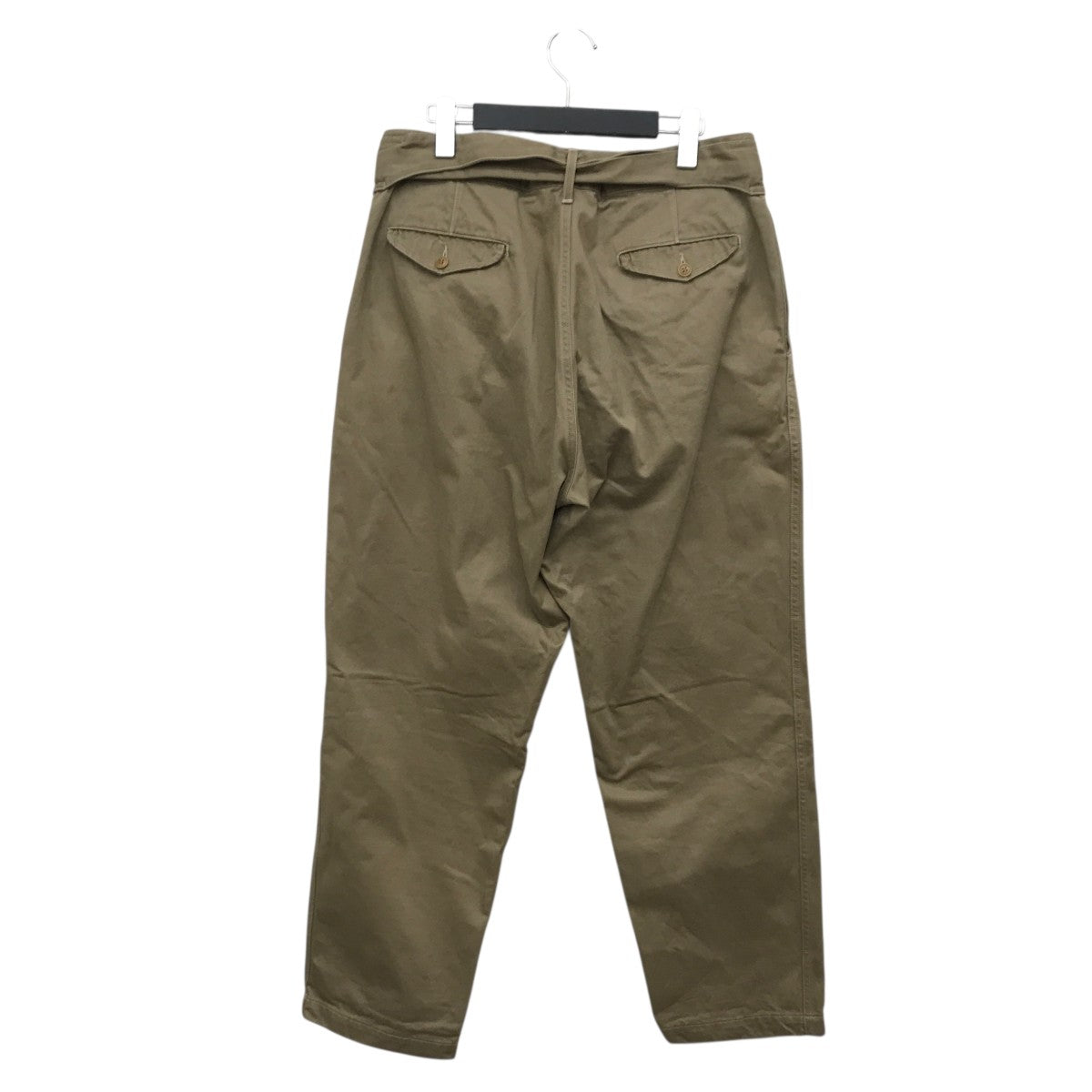 COMOLI(コモリ) ベルテッド チノパンツK01-03006 K01-03006 ベージュ