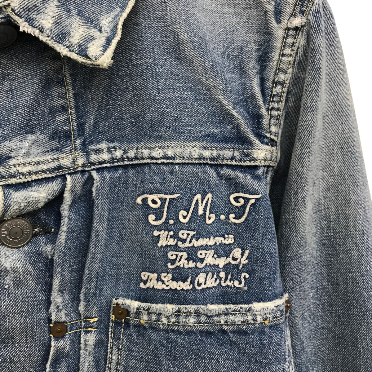 TMT×DENIME 1stタイプデニムジャケットTJK-S09SP03 古着・中古-6枚目のアイテム画像