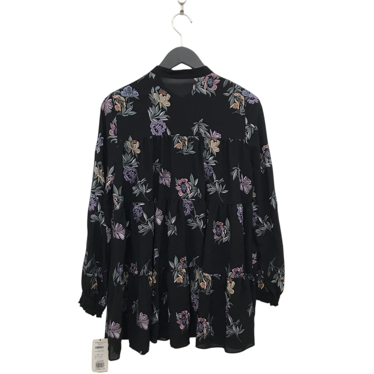 フラワー刺繍ティアードトップ総柄ブラウス0122341154-00