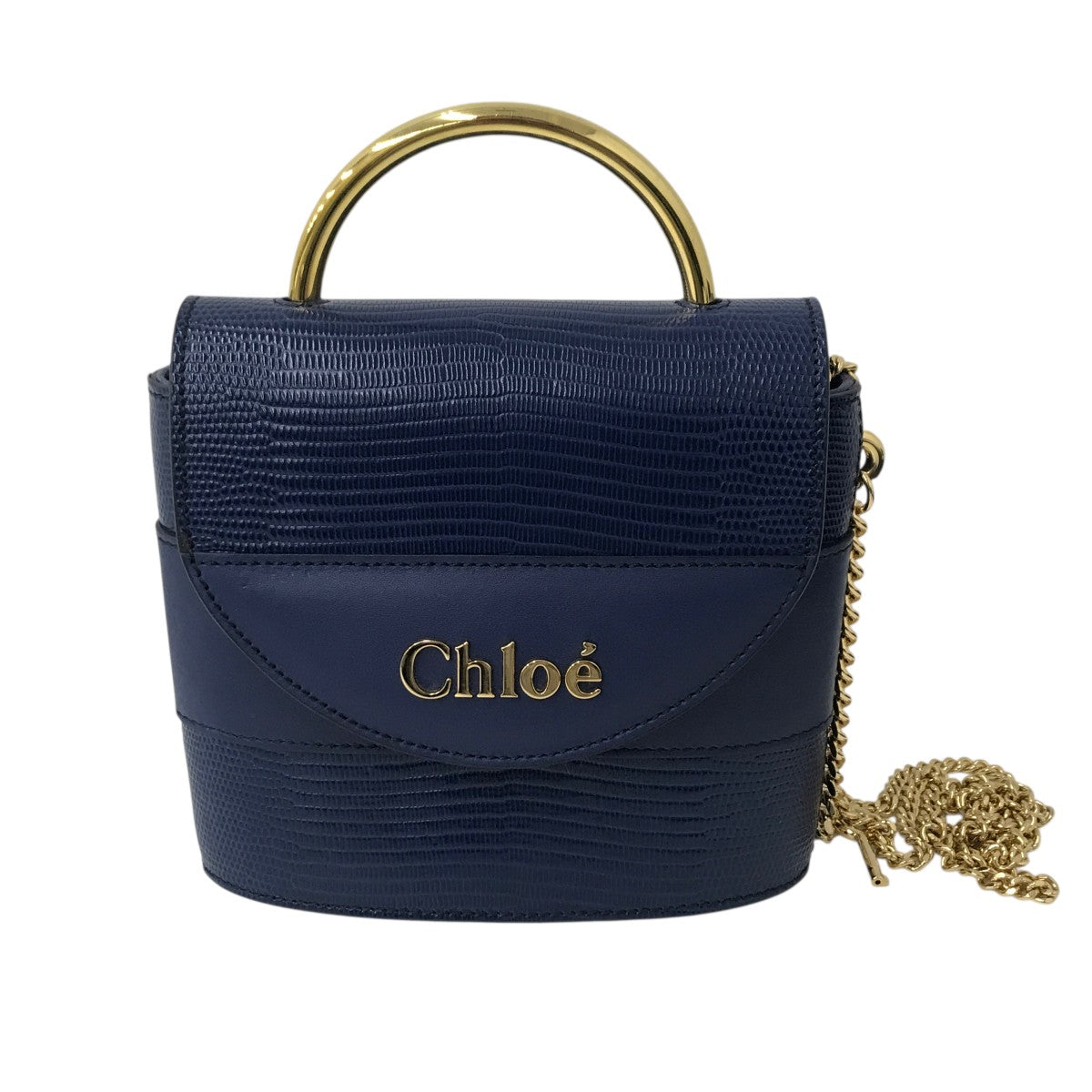 Chloe アビーロックチェーンショルダーバッグ 古着・中古-1枚目のアイテム画像