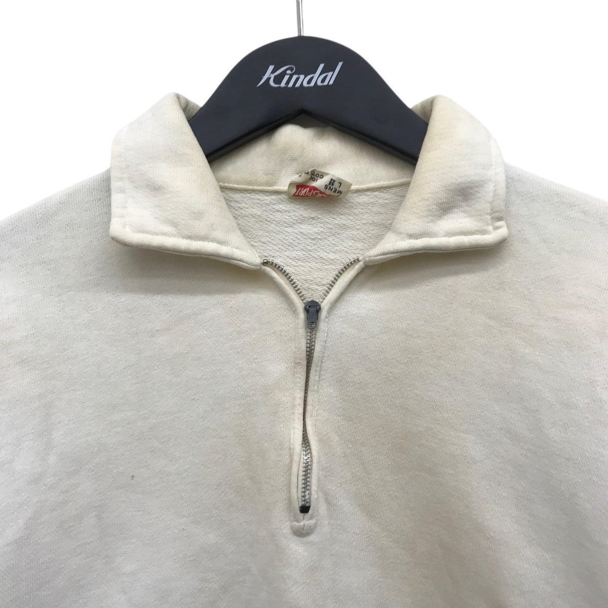 Hanes 60s ヴィンテージハーフジップスウェット 古着・中古-4枚目のアイテム画像