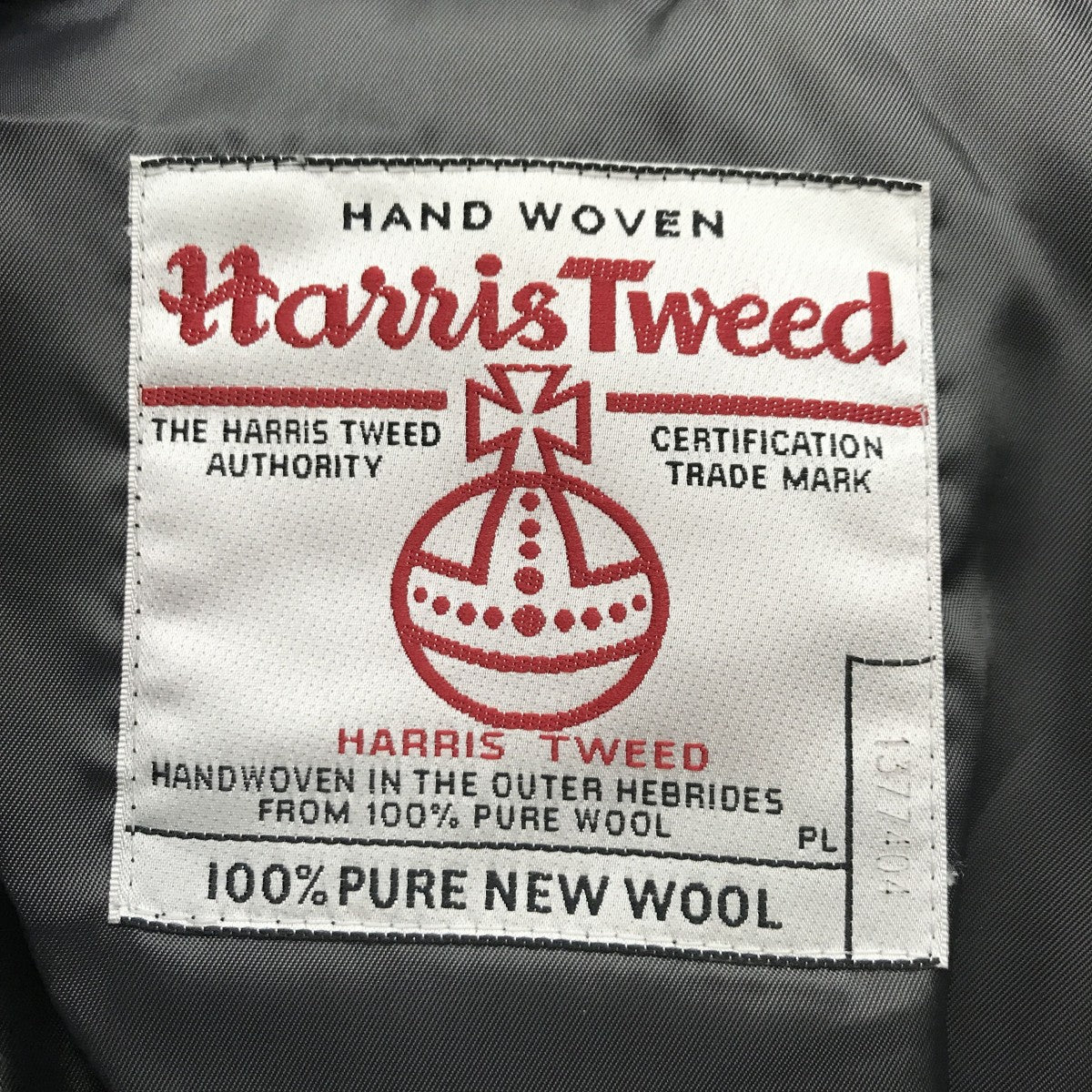 Harris Tweed×ROSSO テーラードジャケットRA77-17M004 古着・中古-3枚目のアイテム画像
